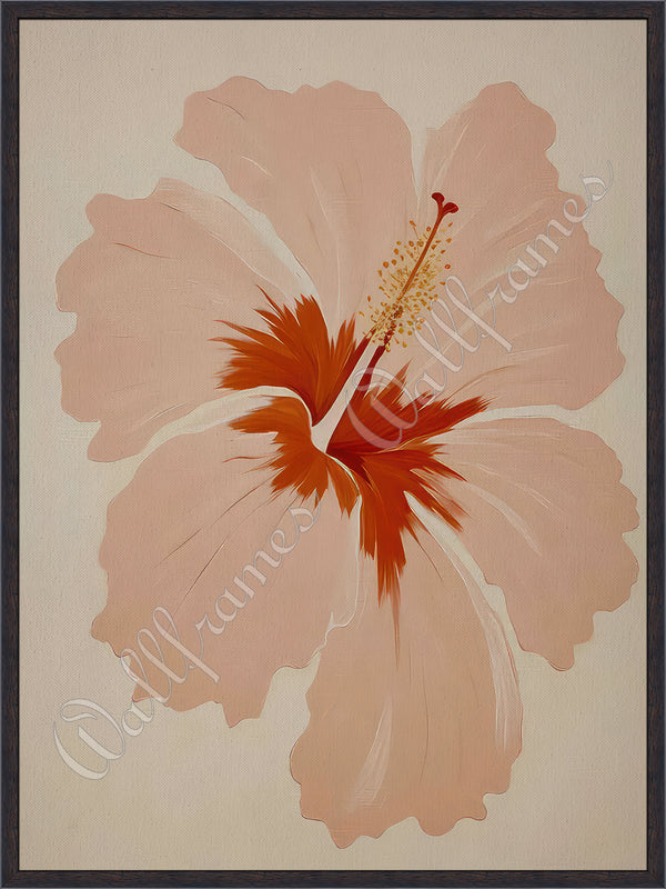 Tropical Peach Hibiscus 1
