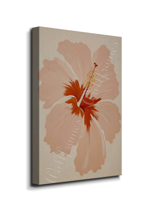 Tropical Peach Hibiscus 1