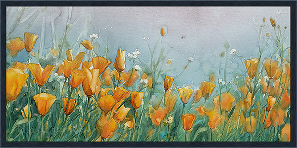 Orange Poppy Field