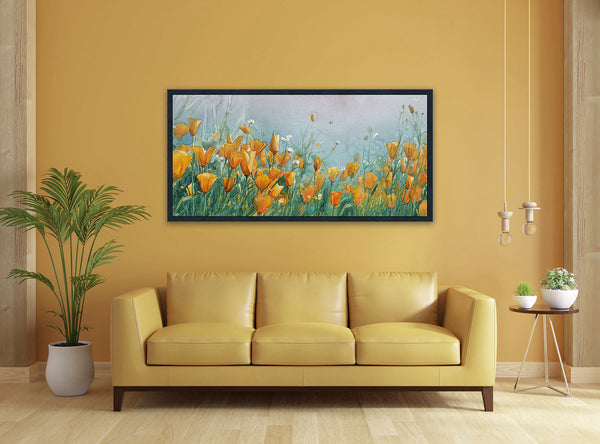 Orange Poppy Field