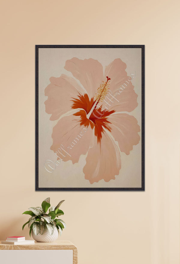 Tropical Peach Hibiscus 1